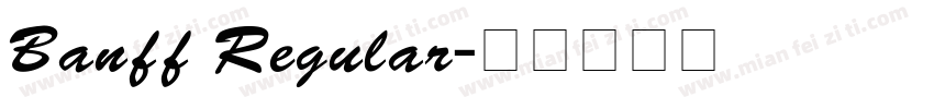 Banff Regular字体转换
